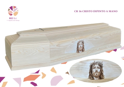 CR 16 Cristo Pino Grezzo Dipinto a Mano