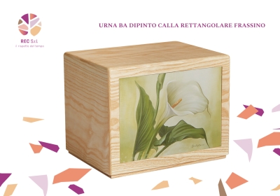 Urna BA Rettangolare Dipinto Calla