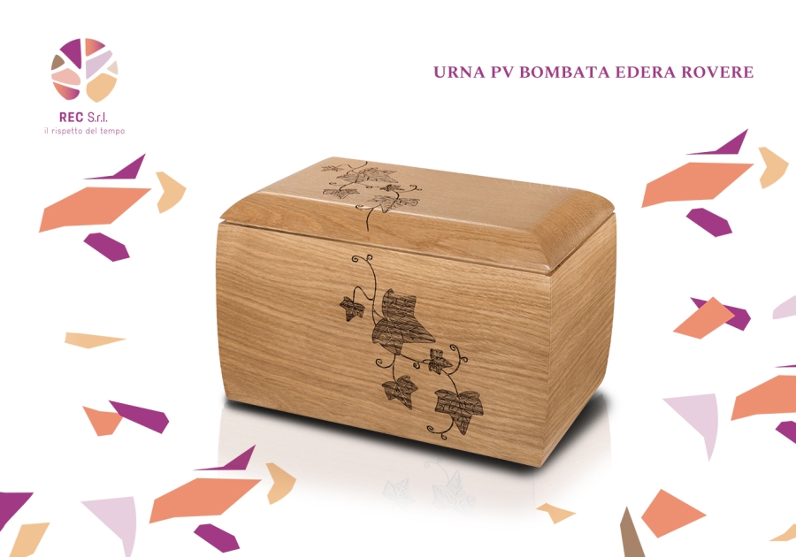 Urna PV Bombata Edera Rovere