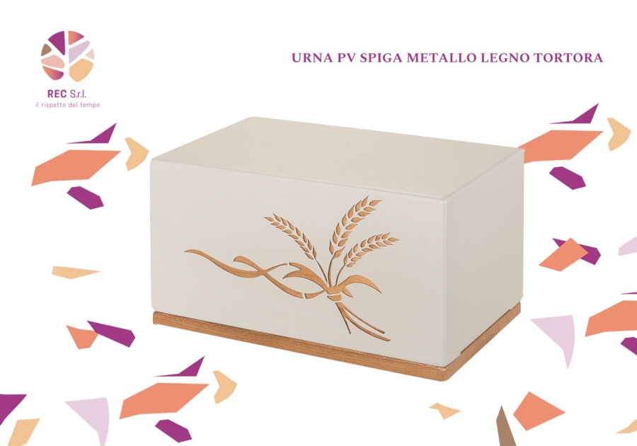 Urna PV Spiga Metallo Legno Tortora