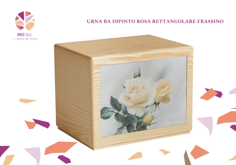 Urna BA Rettangolare Dipinto Rosa