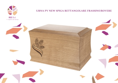Urna PV Fx New Spiga Rettangolare Frassino e Rovere