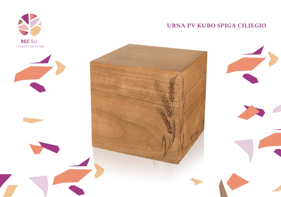 Urna PV Kubo Spiga Ciliegio