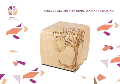 Urna PV Albero Vita Dipinto Frassino