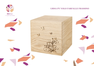 Urna PV kubo Volo Farfalle Frassino