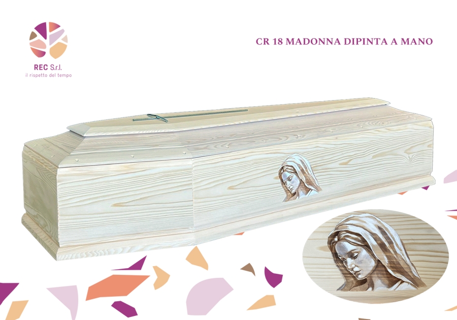 CR 16 Madonna Pino Grezzo  Dipinto a Mano