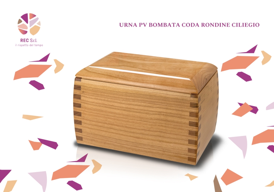 Urna PV Bombata Coda di Rondine Ciliegio