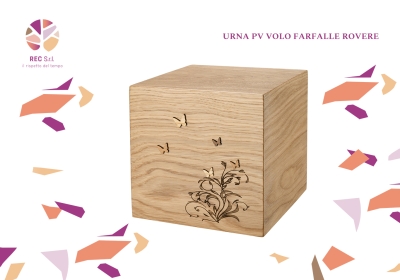 Urna PV kubo Volo Farfalle Rovere